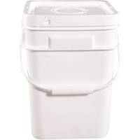 Seau carr&eacute;, Plastique, 4 gal. Helyx Safety & Industrial Supplies