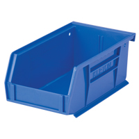 Bac empilable & &agrave; suspendre, 4-1/8" la, 3" h x 7-3/8" p, Bleu Helyx Safety & Industrial Supplies