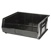 Bac empilable & &agrave; suspendre, 16-1/2" la, 7" h x 14-3/4" p, Noir Helyx Safety & Industrial Supplies