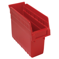 Bacs pour &eacute;tag&egrave;re Store-Max, 4-3/8" la x 8" H x 11-5/8" p, Rouge, Capacit&eacute; 44 lb Helyx Safety & Industrial Supplies