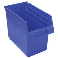 Bacs pour &eacute;tag&egrave;re Store-Max, 6-5/8" la x 8" H x 11-5/8" p, Bleu, Capacit&eacute; 44 lb Helyx Safety & Industrial Supplies