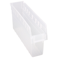 Bacs pour &eacute;tag&egrave;re Store-Max, 4-3/8" la x 8" H x 17-7/8" p, Transparent, Capacit&eacute; 56 lb Helyx Safety & Industrial Supplies
