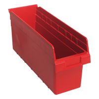 Bacs pour &eacute;tag&egrave;re Store-Max, 6-5/8" la x 8" H x 17-7/8" p, Rouge, Capacit&eacute; 56 lb Helyx Safety & Industrial Supplies