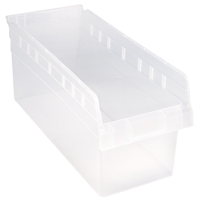 Bacs pour &eacute;tag&egrave;re Store-Max, 8-3/8" la x 8" H x 17-7/8" p, Transparent, Capacit&eacute; 56 lb Helyx Safety & Industrial Supplies