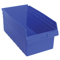 Bacs pour &eacute;tag&egrave;re Store-Max, 11-1/8" la x 8" H x 17-7/8" p, Bleu, Capacit&eacute; 56 lb Helyx Safety & Industrial Supplies