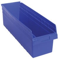 Bacs pour &eacute;tag&egrave;re Store-Max, 8-3/8" la x 8" H x 23-5/8" p, Bleu, Capacit&eacute; 68 lb Helyx Safety & Industrial Supplies