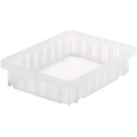Contenant Divider Box, Plastique, 10,875" la x 8,25" p x 2,5" h, Transparent Helyx Safety & Industrial Supplies