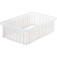 Contenant Divider Box, Plastique, 16,5" la x 10,875" p x 5" h, Gris Helyx Safety & Industrial Supplies