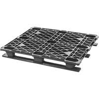 Stackable Plastic Pallet, 4-Way Entry, 48" L x 40" W x 5-3/5" H Helyx Safety & Industrial Supplies