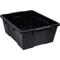 Contenant avec loquets en plastique,  la x 21" p x 7,75" h, Noir Helyx Safety & Industrial Supplies