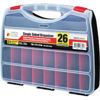 Boîte &agrave; compartiments en plastique, 14" la x 18" p x 3" h, 26 compartiments Helyx Safety & Industrial Supplies