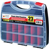 Boîte &agrave; compartiments en plastique, 12-1/4" la x 15" p x 2-3/4" h, 23 compartiments Helyx Safety & Industrial Supplies