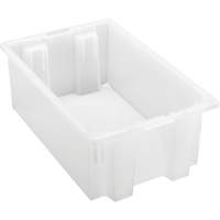 Contenant robuste Stack & Nest, 6" x 11" x 18", Transparent Helyx Safety & Industrial Supplies