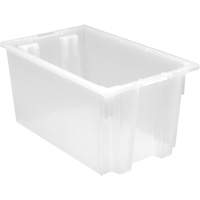 Contenant robuste Stack & Nest, 12" x 19,5" x 23,5", Transparent Helyx Safety & Industrial Supplies