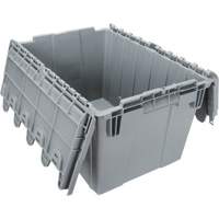 Contenant de distribution en plastique avec dessus basculant, 21,65" x 15,5" x 12,5", Gris Helyx Safety & Industrial Supplies