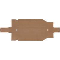 Boîtes profondes en carton ondul&eacute;, 1-7/8" la x 17-1/8" p x 4-1/2" h, Beige Helyx Safety & Industrial Supplies
