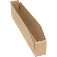 Boîtes profondes en carton ondul&eacute;, 2-7/8" la x 17-1/4" p x 4-1/2" h, Beige Helyx Safety & Industrial Supplies
