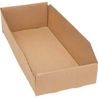 Boîtes profondes en carton ondul&eacute;, 7-3/4" la x 17-1/4" p x 4-1/2" h, Beige Helyx Safety & Industrial Supplies