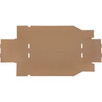 Boîtes profondes en carton ondul&eacute;, 7-3/4" la x 17-1/4" p x 4-1/2" h, Beige Helyx Safety & Industrial Supplies