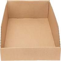 Boîtes profondes en carton ondul&eacute;, 9-3/4" la x 17-1/4" p x 4-1/2" h, Beige Helyx Safety & Industrial Supplies