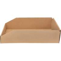 Boîtes profondes en carton ondul&eacute;, 9-3/4" la x 17-1/4" p x 4-1/2" h, Beige Helyx Safety & Industrial Supplies