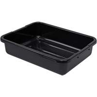Bac d'entreposage tout usage &agrave; fond rainur&eacute;, 5" ha x 15" p x 21" lo, Plastique, Noir Helyx Safety & Industrial Supplies