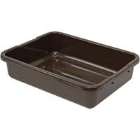 Bac d'entreposage tout usage &agrave; fond rainur&eacute;, 5" ha x 15" p x 21" lo, Plastique, Brun Helyx Safety & Industrial Supplies