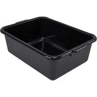 Bac d'entreposage tout usage &agrave; fond plat, 7" ha x 15" p x 21" lo, Plastique, Noir Helyx Safety & Industrial Supplies