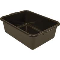 Bac d'entreposage tout usage &agrave; fond plat, 7" ha x 15" p x 21" lo, Plastique, Brun Helyx Safety & Industrial Supplies