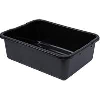 Bac d'entreposage tout usage &agrave; fond rainur&eacute;, 7" ha x 15" p x 21" lo, Plastique, Noir Helyx Safety & Industrial Supplies