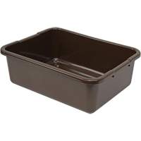 Bac d'entreposage tout usage &agrave; fond rainur&eacute;, 7" ha x 15" p x 21" lo, Plastique, Brun Helyx Safety & Industrial Supplies
