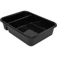 Bac d'entreposage tout usage &agrave; compartiment, 7" ha x 15" p x 20" lo, Plastique, Noir Helyx Safety & Industrial Supplies