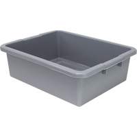 Bac d'entreposage tout usage &agrave; fond rainur&eacute;, 7" ha x 17" p x 22" lo, Plastique, Gris Helyx Safety & Industrial Supplies