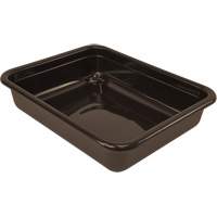 Bac d'entreposage tout usage &agrave; fond plat, 5" ha x 15" p x 20" lo, Plastique, Brun Helyx Safety & Industrial Supplies