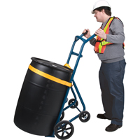Drum Hand Truck , Steel Construction, 25 - 55 US Gal. (20 - 45 Imperial Gal.) Helyx Safety & Industrial Supplies