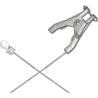 Heavy-Duty Bonding & Grounding Wire Assemblies - Hand Clamp & 1/4" Terminal Connectors Helyx Safety & Industrial Supplies