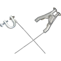 Heavy-Duty Bonding & Grounding Wire Assemblies - Hand Clamps & C-Clamps Helyx Safety & Industrial Supplies
