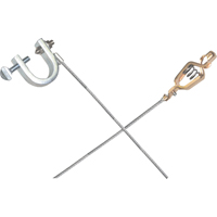 Light-Duty Bonding & Grounding Wire Assemblies - Alligator Clip & Small C-Clamps Helyx Safety & Industrial Supplies