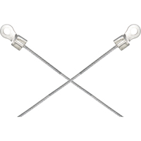 Light-Duty Bonding & Grounding Wire Assemblies - Two 1/4" Terminal Connectors Helyx Safety & Industrial Supplies