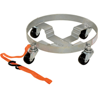 Chariots &agrave; &eacute;tages multiples pour baril, Acier, Capacit&eacute;e 900 lb, Diam&egrave;tre 19", Roue en Caoutchouc Helyx Safety & Industrial Supplies