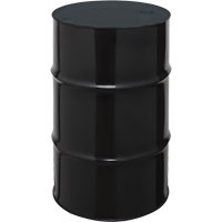 Steel Drums, 55 US gal (45 imp. gal.), Unlined, Black, Closed Top, 1A1/X1.8/300, 20 Gauge Helyx Safety & Industrial Supplies