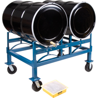 Drum Stacking Rack, 2 Drums, 1600 lbs. Capacity, 45-1/2" W x 30" D x 12-1/2" H Helyx Safety & Industrial Supplies