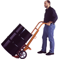 Chariots ergonomiques pour baril, Fabriqu&eacute; en Acier, 55 - 85 gal. US (45 - 70 gal. imp.) Helyx Safety & Industrial Supplies