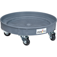 Leak Containment Drum Dolly, 24.25" dia. X 7.625" H, 1.5 US Gal. Spill Cap. Helyx Safety & Industrial Supplies