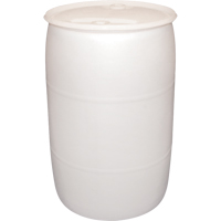 Polyethylene Drums, 55 US gal (45 imp. gal.), Closed Top, Natural Helyx Safety & Industrial Supplies