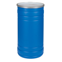 Polyethylene Drums, 15.5 US gal (12.91 imp. Gal.), Open Top, Blue Helyx Safety & Industrial Supplies
