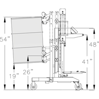 Manipulateur ergonomique de baril &agrave; balance, DM-100-S, 30 - 85 gal. US (25 - 70 gal. imp.) Helyx Safety & Industrial Supplies