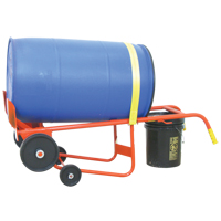 Chariot pour baril de s&eacute;rie 50BTW, Fabriqu&eacute; en Acier, 30 - 85 gal. US (25 - 70 gal. imp.) Helyx Safety & Industrial Supplies