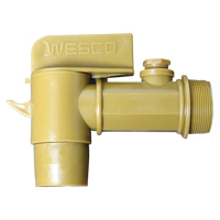 2" NPT Polyethylene Deluxe Drum Faucet, Polyethylene, 2" NPT Helyx Safety & Industrial Supplies