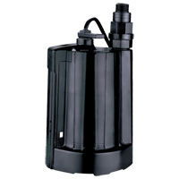 Pompe utilitaire submersible automatique, 1/3 CV, 2160 gal./h, 115 V, 4 A Helyx Safety & Industrial Supplies